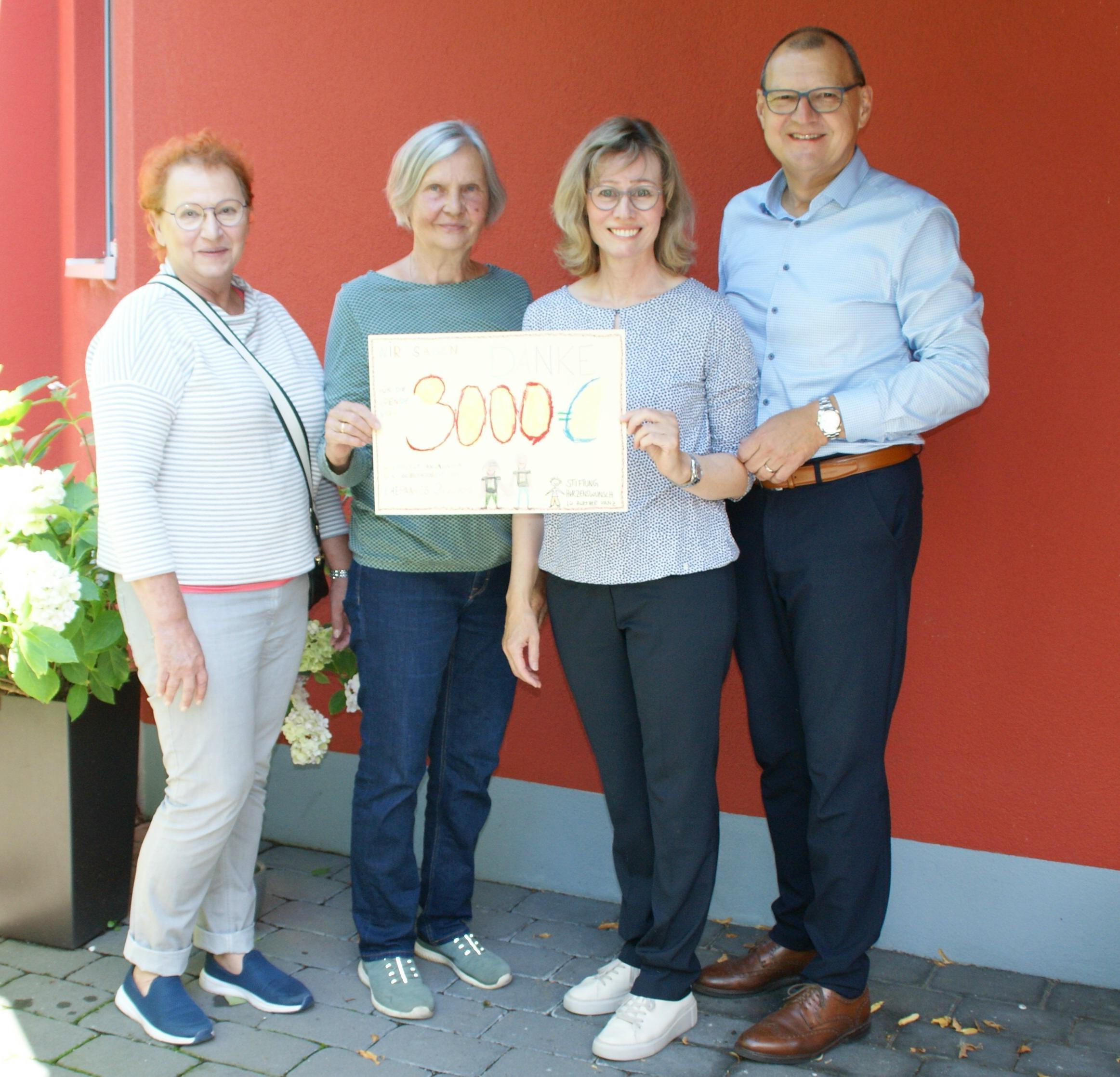 Spendenübergabe von 3.000 €